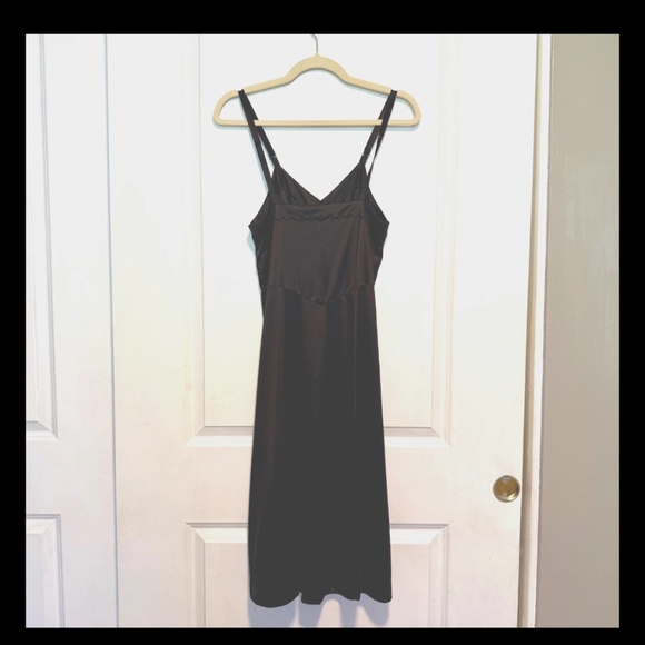 Vintage Sears Black Full Dress Slip Size 34 Tall Adjustable Straps - Picture 7 of 11